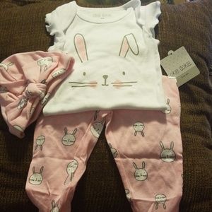 Shirt, Pant and Hat Bunny Set